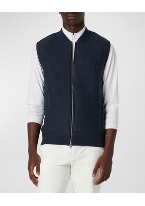 Men's Cotton Full-Zip Sweater Vest