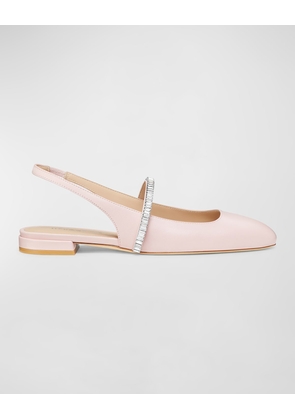 Stefanie Leather Slingback Ballerina Flats