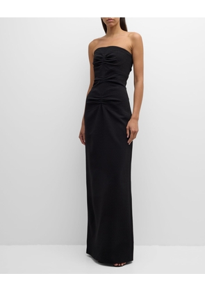 Wallis Ruched Strapless Column Gown