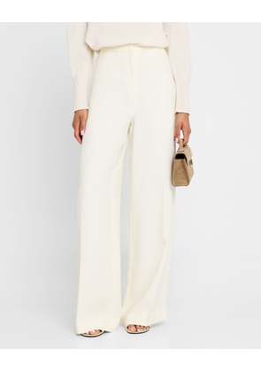 Jones Wide-Leg Textured Twill Trousers