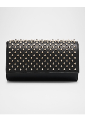 Paloma Spike Studs Leather Wallet on Chain