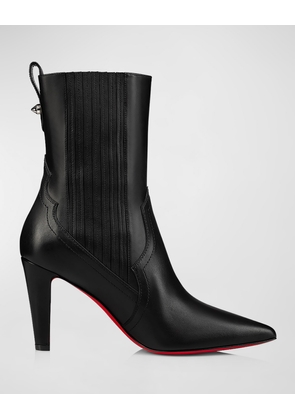 Leather Chelsea Red Sole Booties