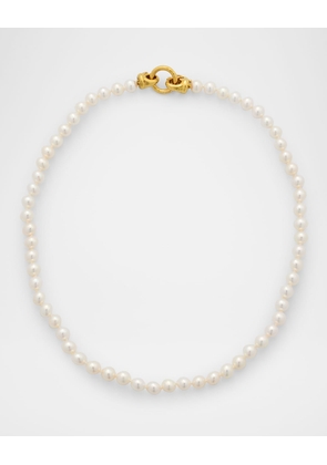 Serena Clasp Necklace with 6-6.5mm Freshwater Pearls