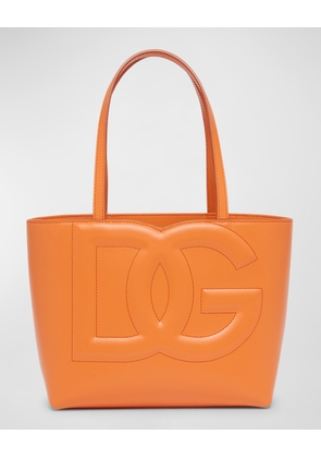 DG Logo Leather Tote Bag