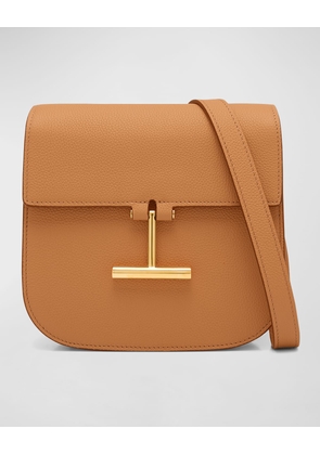 Tara Mini Crossbody in Grained Leather with Leather Strap