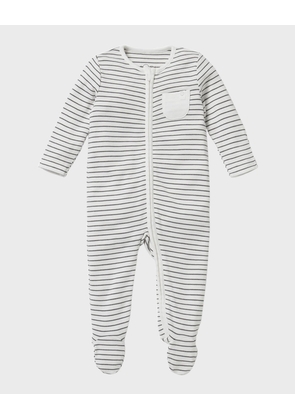 Kid's Zip Up Footie Pajamas, Size Newborn-12M