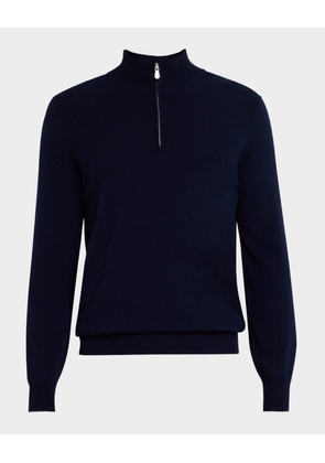 Men's Cashmere Quarter-Zip Sweater