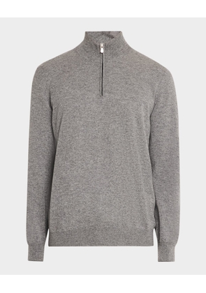 Men's Cashmere Quarter-Zip Sweater