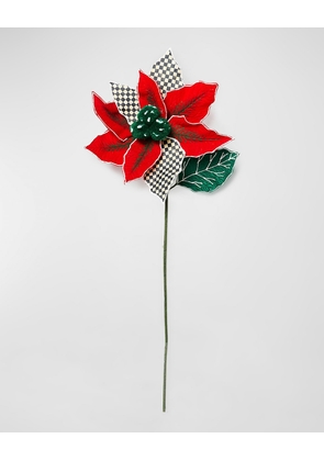 Cozy Christmas Poinsettia Stem