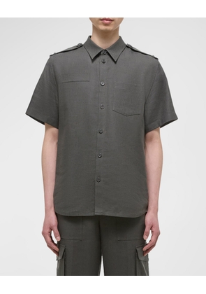 Men's Archive Epaulette Short-Sleeve Shirt