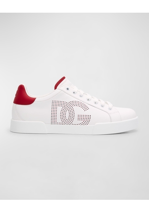 Men's Bicolor Leather DG Sneakers