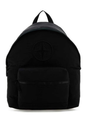 Stone Island Black Nylon Backpack