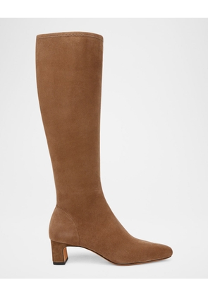 Saira Suede Kitten Knee Boots