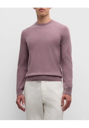 Men's Solid Cashmere Crewneck Sweater