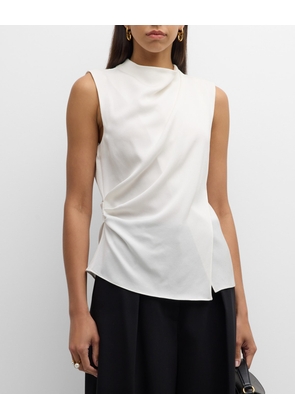 Amira Cowl-Neck Sleeveless Top