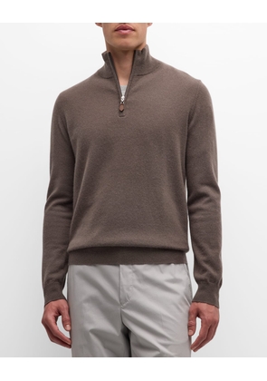 Men's Cashmere Quarter-Zip Sweater