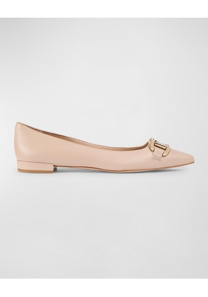 Natalya Leather Bit Ballerina Flats