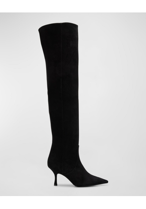 Naomi Suede Stiletto Over-The-Knee Boots