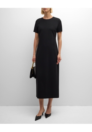 A-Line Wool-Blend Maxi Dress