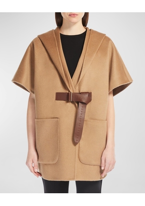 Dorico Belted Cashmere Cape