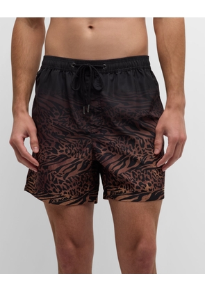 Men's Sinners Leopard-Print Boardshorts