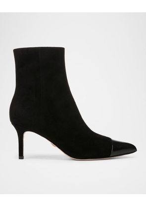 Lisa Mixed Leather Ankle Booties