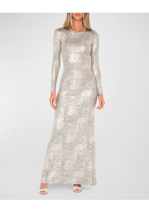 Christie Washed Metallic Maxi Dress