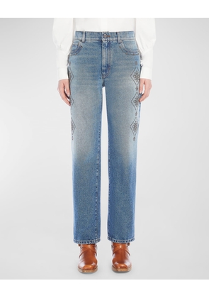 Gatti Stud-Embellished Denim Jeans