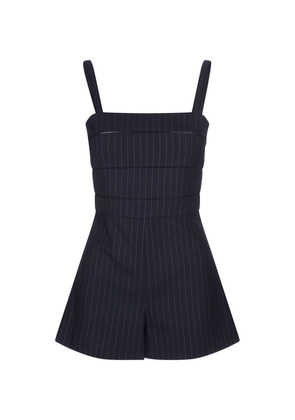 Max Mara Blue Anfora1234 Sleeveless Jumpsuit