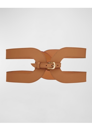 La Delicieuse Leather & Brass Waist Belt