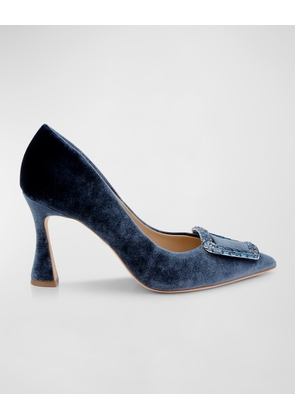 Aubree Silk Buckle Pumps