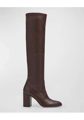 Yuliana Leather Knee Boots