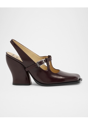 Onda Leather Mary Jane Slingback Pumps