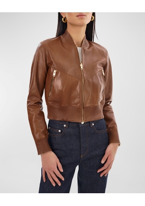 Kordella Reversible Leather Bomber Jacket