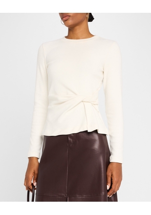 Carlita Long-Sleeve Twist Top