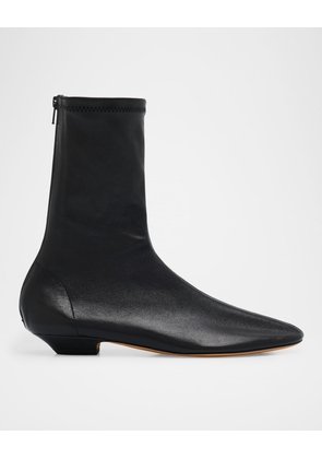 Apollo Leather Zip Ankle Boots