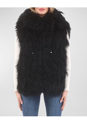 Reversible Mongolian Lamb Shearling Vest