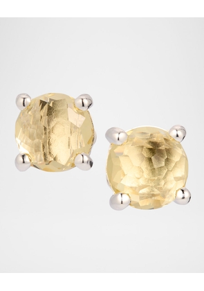 Rock Candy Honey Citrine Mini Stud Earrings in Sterling Silver