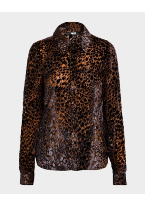 Desano Cheetah Button-Front Shirt