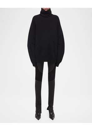 Apex Chunky Wool-Cashmere Turtleneck Sweater