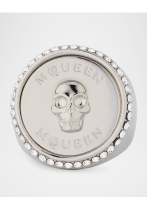 Men's Sovereign Skull Ring in Palladium