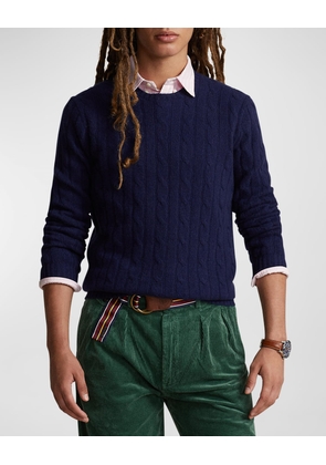 Men's The Iconic Cable-Knit Cashmere Sweater