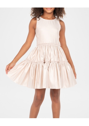 Girl's Ariana Iridescent Tiered Dress, Size 7-16