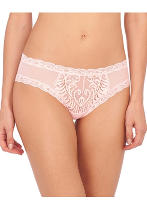 Feathers Lace-Trim and Mesh Hipster Briefs