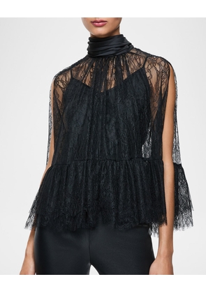 Zenon Lace Cape Top with Cami Lining