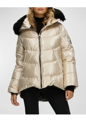 Apres-Ski Jacket With Detachable Toscana Lamb Shearling Hood Trim