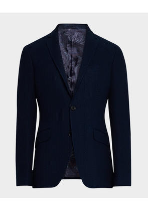 Men's Basic Textured Blazer