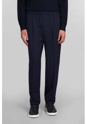 Zegna Pants In Blue Polyester