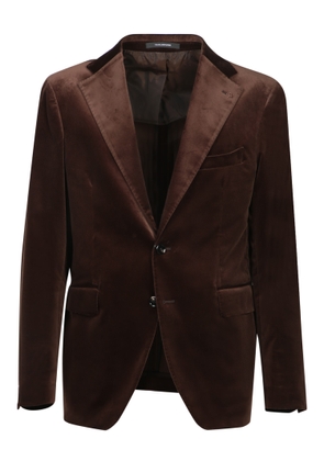 Tagliatore Brown Velvet Jacket