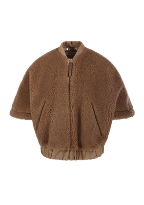 Max Mara Zip-up Short-sleeved Coat